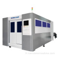 3015 Machine de coupe laser à fibre avec armoire environnante